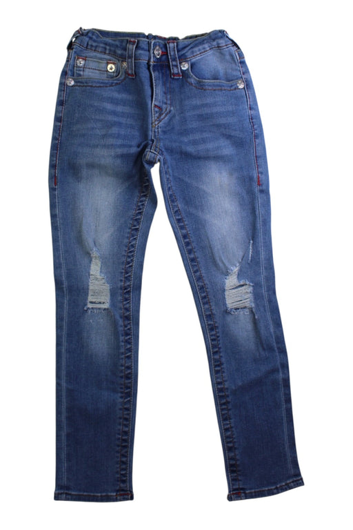 A Blue Jeans from True Religion in size 7Y for girl. (Front View)