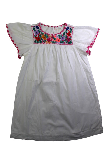 A White Short Sleeve Dresses from Crewcuts in size 7Y for girl. (Front View)