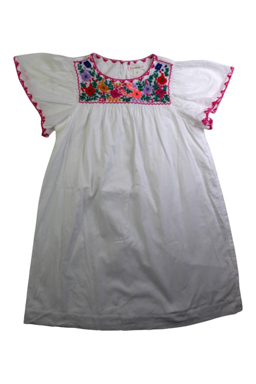 A White Short Sleeve Dresses from Crewcuts in size 7Y for girl. (Front View)