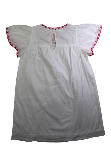 A White Short Sleeve Dresses from Crewcuts in size 7Y for girl. (Back View)