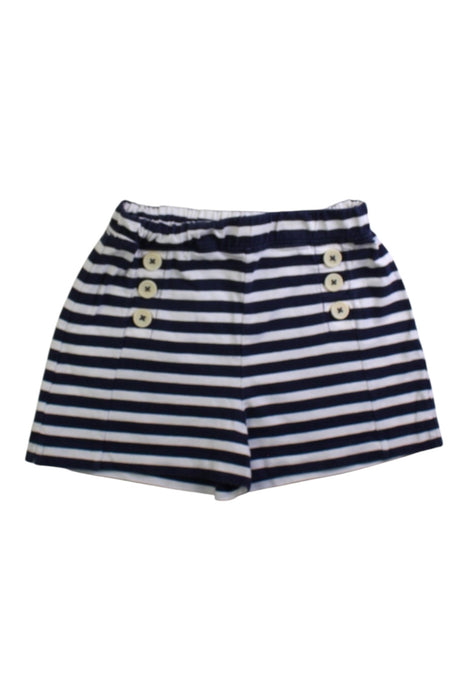 A Navy Shorts from Crewcuts in size 7Y for girl. (Front View)