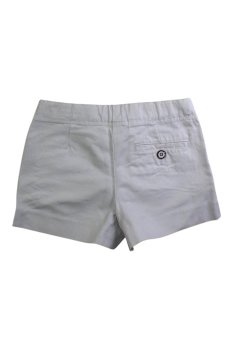 A White Shorts from Crewcuts in size 6T for girl. (Back View)