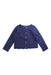A Navy Cardigans from Jacadi in size 6T for girl. (Front View)