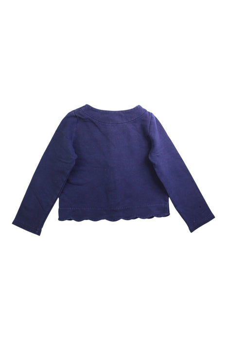 A Navy Cardigans from Jacadi in size 6T for girl. (Back View)