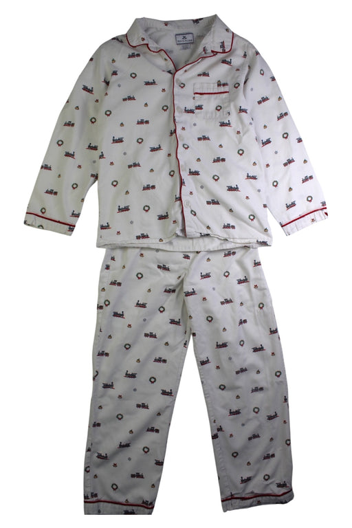 A White Pyjama Sets from Petite Plume in size 8Y for neutral. (Front View)