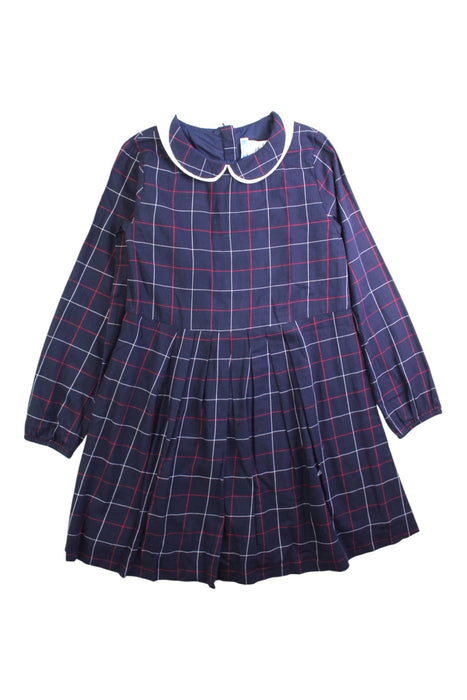 A Navy Long Sleeve Dresses from Jacadi in size 8Y for girl. (Front View)