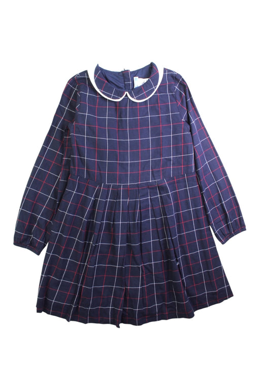 A Navy Long Sleeve Dresses from Jacadi in size 8Y for girl. (Front View)