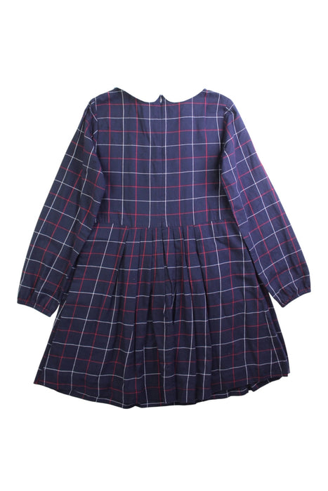 A Navy Long Sleeve Dresses from Jacadi in size 8Y for girl. (Back View)