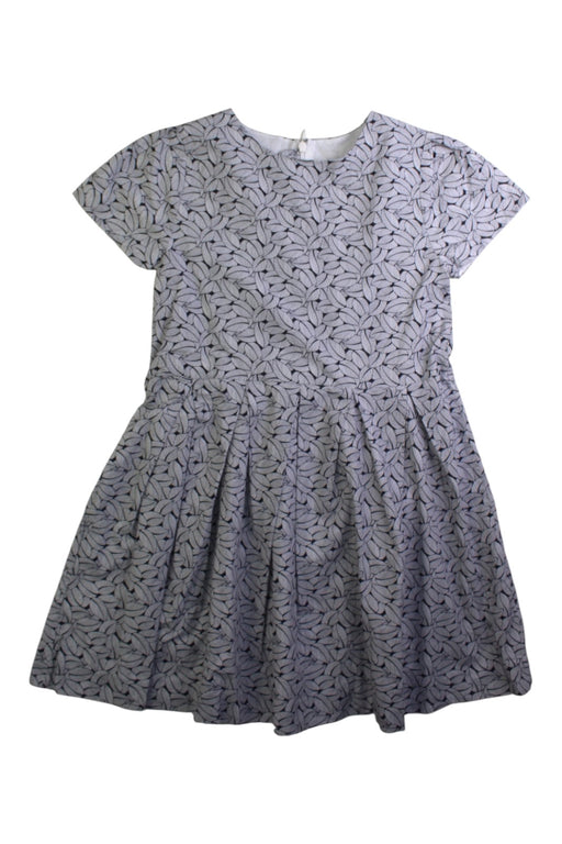 A Grey Short Sleeve Dresses from Jacadi in size 8Y for girl. (Front View)