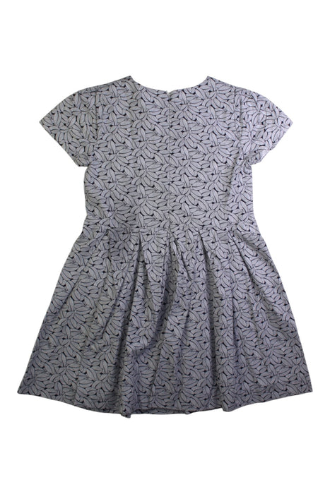 A Grey Short Sleeve Dresses from Jacadi in size 8Y for girl. (Back View)