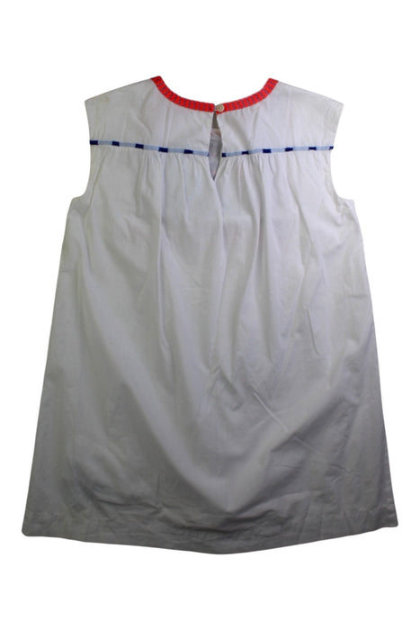 A White Sleeveless Dresses from Crewcuts in size 7Y for girl. (Back View)
