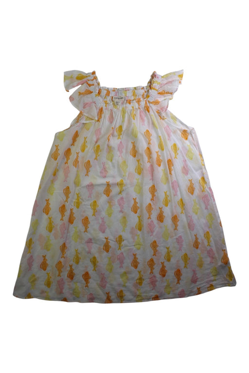 A Pink Sleeveless Dresses from Crewcuts in size 6T for girl. (Front View)