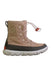 A Beige Winter Boots from Sorel in size 7Y for girl. (Front View)
