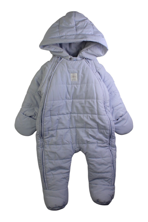 A Blue Puffer/Quilted Coats & Outerwear from Jacadi in size 0-3M for boy. (Front View)