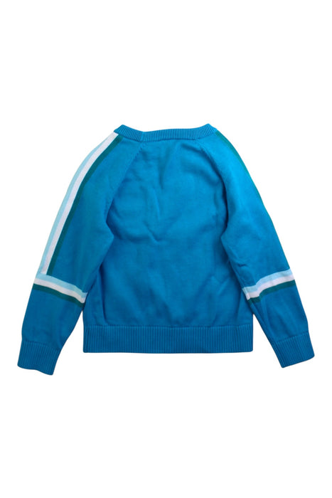 A Blue Crewneck Sweatshirts from Jacadi in size 6T for boy. (Back View)
