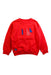 A Red Crewneck Sweatshirts from Mayoral in size 4T for boy. (Front View)