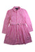 A Pink Long Sleeve Dresses from Polo Ralph Lauren in size 6T for girl. (Front View)