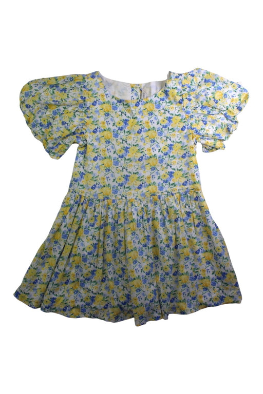 A Yellow Short Sleeve Dresses from Janie & Jack in size 6T for girl. (Front View)
