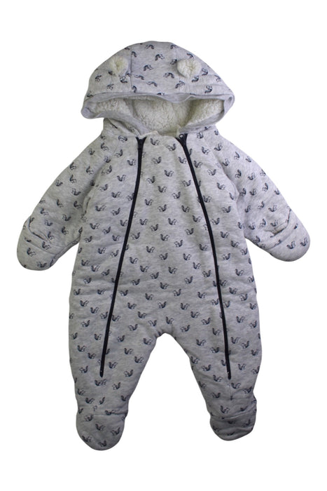 A Grey Snowsuits from Bout'Chou in size 3-6M for boy. (Front View)