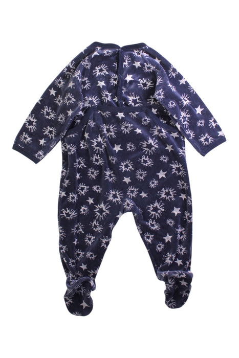 A Navy Onesies from Petit Bateau in size 6-12M for boy. (Back View)