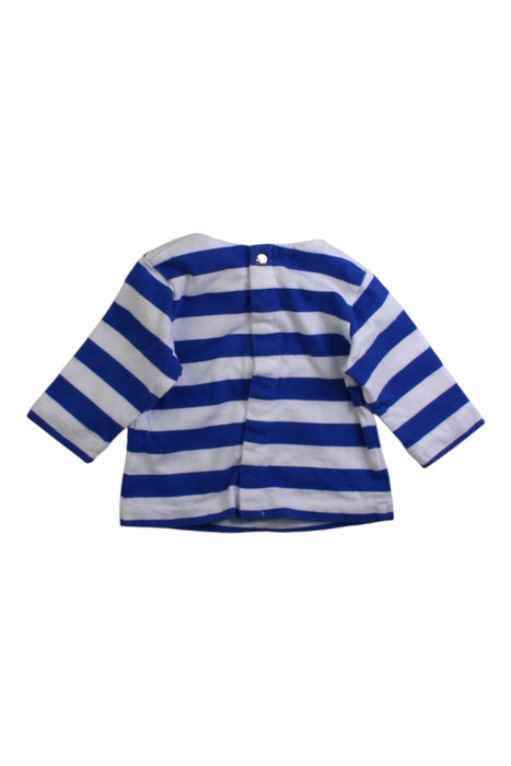 A Blue Long Sleeve Tops from Jacadi in size 0-3M for boy. (Back View)
