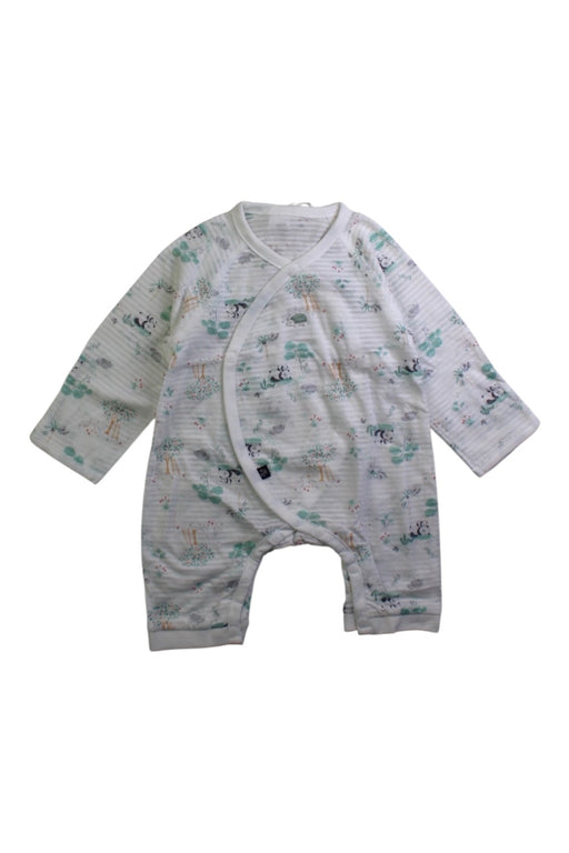 A White Long Sleeve Rompers from Tartine et Chocolat in size 0-3M for neutral. (Front View)