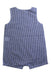A Blue Sleeveless Rompers from Mudpie in size 6-12M for boy. (Back View)