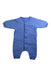 A Blue Onesies from Petit Bateau in size 0-3M for boy. (Front View)