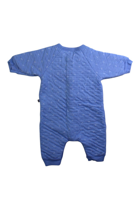 A Blue Onesies from Petit Bateau in size 0-3M for boy. (Back View)