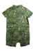 A Green Short Sleeve Rompers from Vauva in size 12-18M for boy. (Back View)