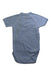 A Blue Short Sleeve Bodysuits from Petit Bateau in size 3-6M for boy. (Back View)