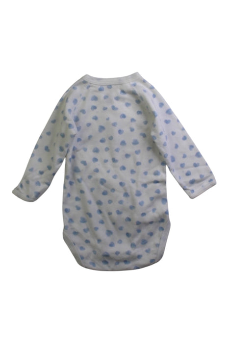 A White Long Sleeve Bodysuits from Petit Bateau in size 3-6M for boy. (Back View)