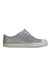 A Silver Slip Ons from Native Shoes in size 4T for girl. (Front View)