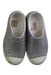 A Silver Slip Ons from Native Shoes in size 4T for girl. (Back View)