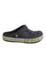 A Grey Slip Ons from Crocs in size 5T for boy. (Front View)
