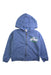 A Blue Zippered Sweatshirts from Bonton in size 8Y for neutral. (Front View)