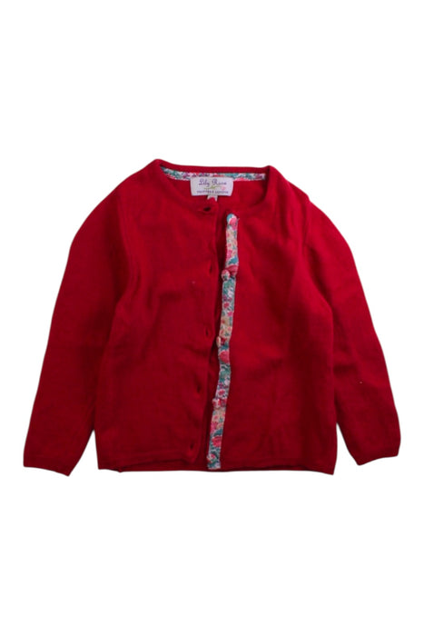 A Red Cardigans from Lily Rose in size 2T for girl. (Front View)