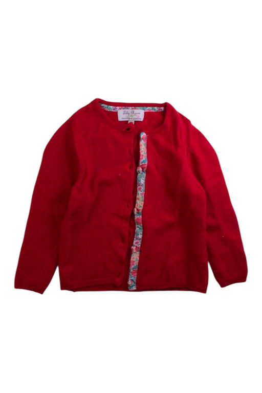 A Red Cardigans from Lily Rose in size 2T for girl. (Front View)