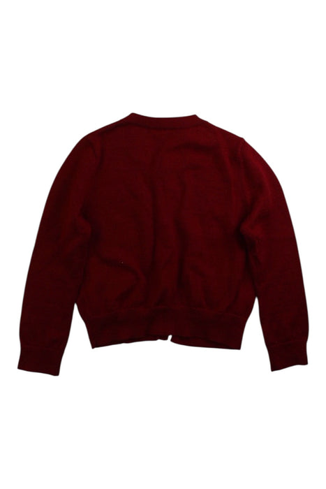 A Red Cardigans from Bonpoint in size 4T for girl. (Back View)