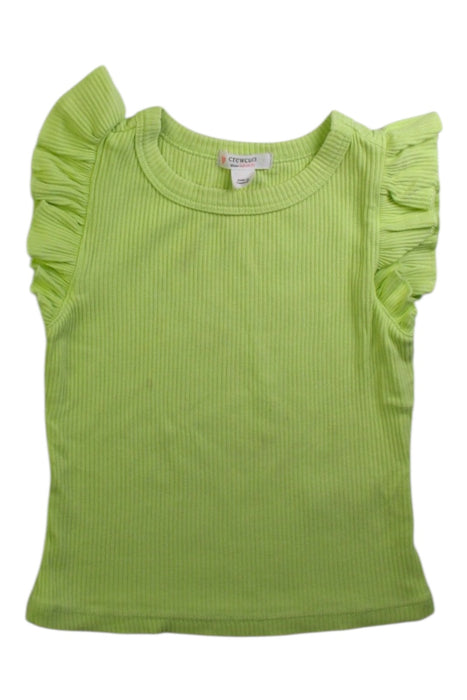 A Green Sleeveless Tops from Crewcuts in size 4T for girl. (Front View)