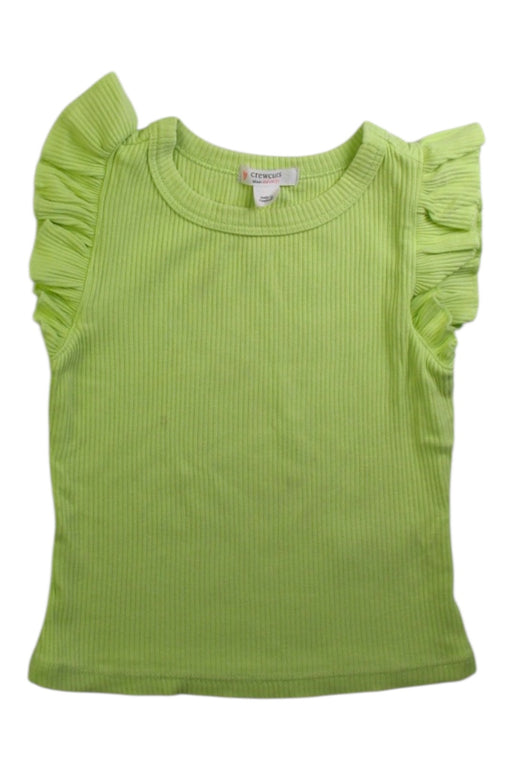 A Green Sleeveless Tops from Crewcuts in size 4T for girl. (Front View)