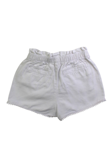 A White Shorts from Crewcuts in size 5T for girl. (Back View)