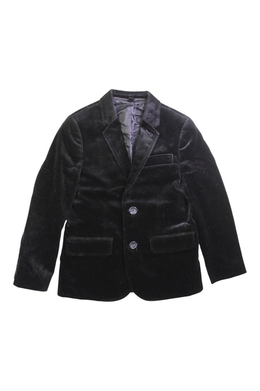 A Black Blazers from Crewcuts in size 6T for boy. (Front View)