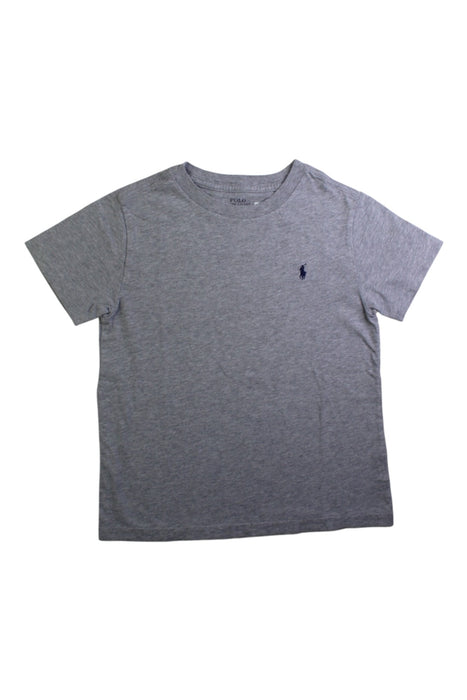 A Grey Short Sleeve T Shirts from Polo Ralph Lauren in size 6T for neutral. (Front View)