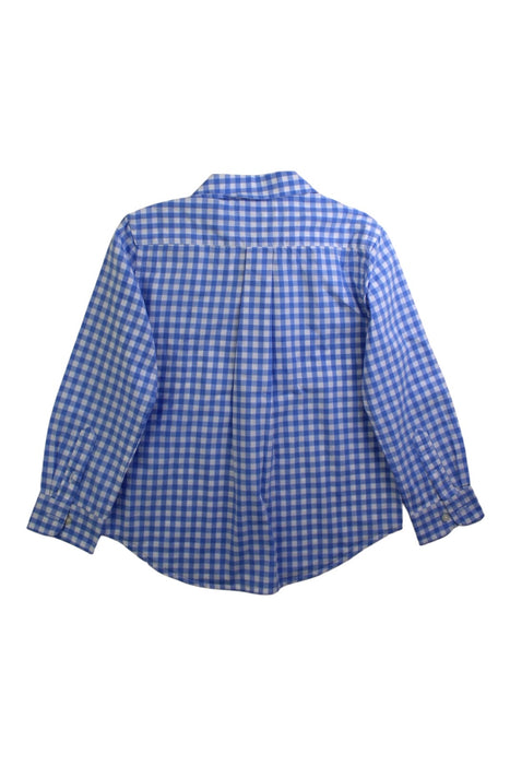 A Blue Long Sleeve Shirts from Polo Ralph Lauren in size 6T for boy. (Back View)