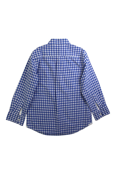 A Blue Long Sleeve Shirts from Crewcuts in size 4T for boy. (Back View)