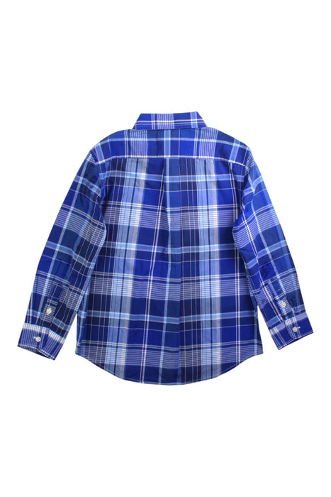 A Blue Long Sleeve Shirts from Polo Ralph Lauren in size 6T for boy. (Back View)
