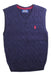 A Navy Sweater Vests from Polo Ralph Lauren in size 5T for boy. (Front View)