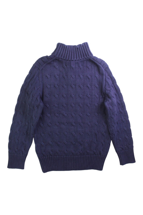 A Blue Knit Sweaters from Polo Ralph Lauren in size 6T for boy. (Back View)