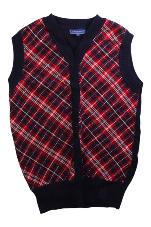 A Red Sweater Vests from Nicholas & Bears in size 4T for boy. (Front View)